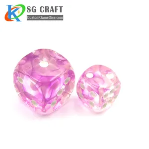 6 Sided Dice High Quality Custom Mini Transparent Precision D6 6 Sided Round Corner Casino Rounded Dice For Board Engrave