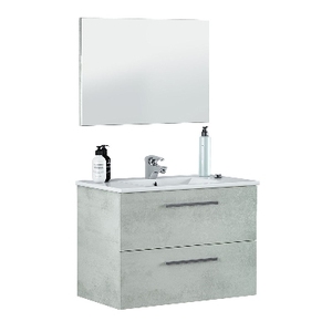 Mueble de Baño Doble Tradicional Aruba/Arnold 58x60x45 en Roble Alaska para Estilo Rústico, Incluye Cerámica, Requiere Montaje - Product Image 1