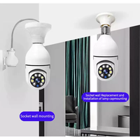 Caméra Ampoule sans Fil à Vision Nocturne E27 360° CCTV 5G/2.4G Wi-Fi Mini Caméra IP Numérique