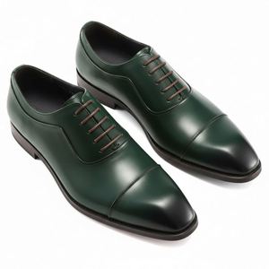 Chaussures habillées légères en cuir premium pour hommes, à lacets, bout pointu ouvert, pour affaires et mariages, collection hiver - Product Image 2