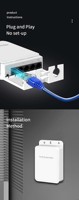 Neue aktive wasserdichte PoE-Extender-Unterstützung IEEE802.3AF AT BT mit 250m VLAN für POE-Switch NVR IP-Kamera-Poe-Extender