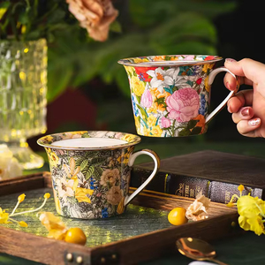 High Quality Ceramic Mug with Lid Durable & Heat-Resisting 401-500ml Capacity for Coffee/<b>Tea</b> for Breakfast Office <b>Gifts</b> - Product Image 2