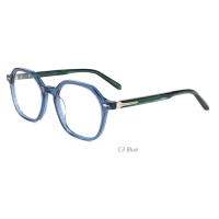 Lunettes en acétate durable pour verres correcteurs, petites montures optiques octogonales en acétate