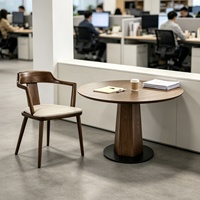 Ensemble de table et chaises de salle à manger ergonomiques en bois moderne de luxe pour salon, hôtel, bureau, hall d'entrée