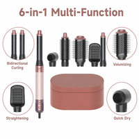 Sèche-cheveux coiffant tout-en-un avec personnalisation graphique, dents de massage du cuir chevelu, écran court, flux d'air longue portée, volume optimal, simple, pour hommes, pour boucler les cheveux, pour les détaillants