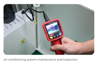 Endoscope industriel UNI-T UT665, écran LCD 2,4 pouces, caméra étanche IP67 pour l'inspection des moteurs
