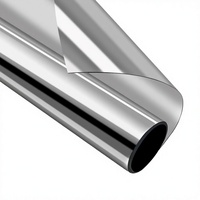 Film teinté gris argenté pour fenêtres, contrôle de la chaleur, pour la maison, matériau PET premium anti-explosion, film de fenêtre réfléchissant anti-UV bloquant le soleil