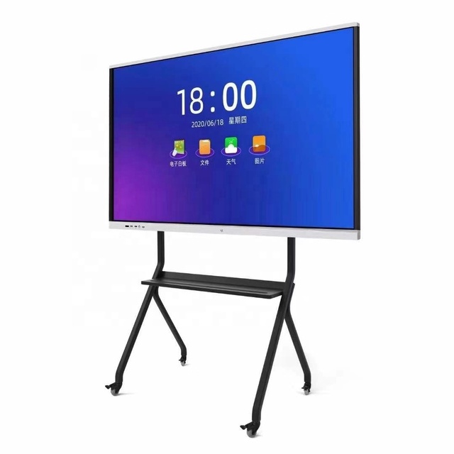 Interactive Plat Panel 86 Inch 4K Smart Board Touch Screen TV Interact Digital Whiteboard for Conference and School Education