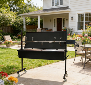 Asador Giratorio Warrior Pig Spit Roaster de Alta Resistencia con Tapa Negra - Capacidad de Carga de 60 kg - Product Image 2