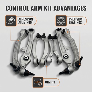 Bras de suspension inférieur <span class=keywords><strong>avant</strong></span> XWD pour <span class=keywords><strong>Audi</strong></span> <span class=keywords><strong>A6</strong></span> C6 - Résout les bruits du châssis - Product Image 2