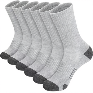Unisex Autumn Soft Cotton Athletic <b>Socks</b> Cushioned Crew <b>Dress</b> Casual Anti-Slip Anti-Bacterial Breathable Eco-Friendly Hiking - Product Image 4