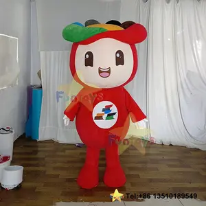 Funtoys personnaliser rouge fleur bourgeon fée beauté dessin animé mascotte costume poupée cosplay peluche mascotte publicité carnaval pour adulte