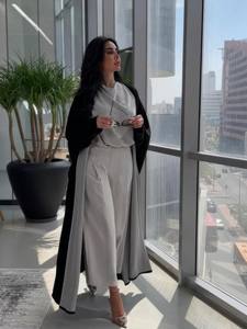 Abaya musulmane pour femmes, double couleur personnalisée, longueur entière, nouveau design, abayas musulmanes pour femmes, abaya réversible musulmane - Product Image 2