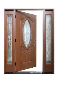 Minglei Modern Style Entrance Door French Fiberglass Doors Fiberglass Entry Doors With Sidelights