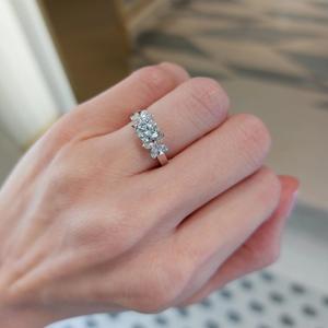 Bague en argent pur S925 Wenchi, modèle papillon fantôme, incrustation de diamant haute qualité, luxe léger et raffiné - Product Image 4