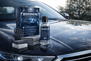 GRAPHONEX โบรโอเฟน โปร น้ำยาเคลือบนาโนเสริมบอโรนสำหรับรถยนต์-50มล. ค่า pH 2-12 สีเทาใส ป้องกันได้นาน 10 ปี สูตรอัลติเมท - Product Image 2