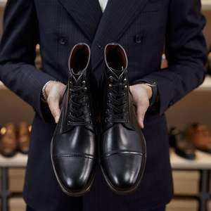 Chaussures Oxford montantes carrées pour hommes en cuir véritable, semelle extérieure en caoutchouc antidérapante, design respirant et léger pour l'été - Product Image 2