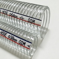 Tuyau en PVC transparent renforcé de fil d'acier pour l'Asie du Sud-Est et l'Asie de l'Est |   Tube d'aspiration flexible transparent pour l'eau et l'huile |   OEM/ODM