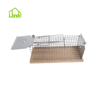 Cage de piège à rats vivants en bois massif avec piège à souris en fil métallique jetable écologique pour une utilisation intérieure et extérieure