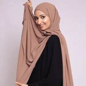 Premium Medina Seide Hijab Soie de Tudung Schal für Frauen Medine türkischen muslimischen Hijabs Stretch Schal