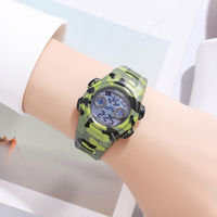 Montre-bracelet électronique pour enfants SKMEI 2309, cadeau pour enfants, multifonctionnelle, étanche 5ATM, LED, lumière à sept couleurs, montre de sport