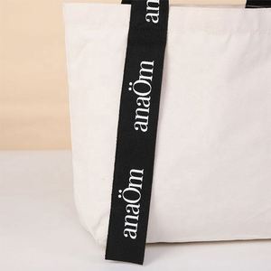 Sac fourre-tout en toile de coton 100 % recyclé, 300 g/m², 400 g/m², avec fermetures éclair et poignées, impression personnalisée du logo, vente en gros - Product Image 2