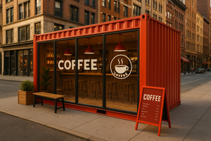 <span class=keywords><strong>Maison</strong></span> de conteneur de cargaison d'installation rapide avec la conception moderne imperméable pour le lieu <span class=keywords><strong>extérieur</strong></span> de vente au détail pour le panneau "sandwich" en acier d'appartement - Product Image 2