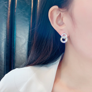 Orecchini a Cerchio in Stile Coreano, Gioielli Minimalisti Eleganti da Donna, Orecchini Pendenti Rotondi alla Moda - Product Image 3