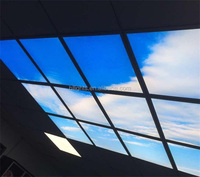 Panneau lumineux LED 40W 595x595 Sky Cloud, plafonnier encastré 600x600 pour hôpital, bureau, clinique, lampe décorative Sky Panel