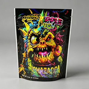 Custom Printed 3.5g Biodegradable Stand-up Pouch <b>Bags</b> PE Resealable Aluminum Zipper <b>Bags</b> for Candy Snack Packaging Low MOQ - Product Image 5