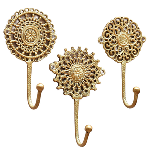 Wall Hooks Set of 3 <b>for</b> Coats Keys Bags | Multipurpose Wall Mounted Hooks <b>for</b> Clothes <b>Towels</b> Hats Caps Home Office <b>Bathroom</b> - Product Image 1