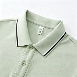 Polo in Cotone Pettinato Sorona Tinta Unita con Colletto, Traspirante e Assorbente, per Uniforme Scolastica e Abbigliamento Casual, Personalizzabile con Logo - Product Image 6
