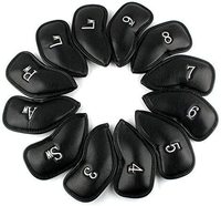 Ensemble de housses de tête de fer de golf en cuir synthétique épais pour toutes les marques accessoires de golf couvre-chef de golf