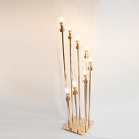 Support de bougie en métal écologique, porte-bougie de table, vase à fleurs, décoration de mariage, romantisme moderne, taille personnalisée