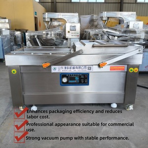 Scelleuse <span class=keywords><strong>sous</strong></span> vide à double chambre haute efficacité pour l'emballage de viandes, fruits de mer et aliments surgelés - Product Image 1
