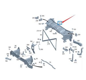 OEM 1676209900 pour <span class=keywords><strong>Mercedes</strong></span>-Benz GLE W167 Cadre de réservoir d'eau - Product Image 2