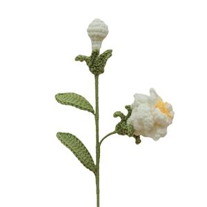 Flor <span class=keywords><strong>de</strong></span> imitación hecha a mano <span class=keywords><strong>de</strong></span> gama alta Flores <span class=keywords><strong>de</strong></span> jazmín <span class=keywords><strong>de</strong></span> <span class=keywords><strong>ganchillo</strong></span> <span class=keywords><strong>de</strong></span> lana tejidas artificiales - Product Image 3