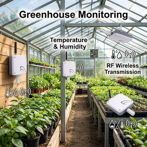 4 ensembles système de contrôle de serre, solution IOT, capteur de température et d'humidité Lora - Product Image 1