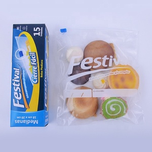 Bolsa de plástico con cierre deslizante para almacenamiento de alimentos, bolsa resellable, fabricantes de bolsas con cierre. - Product Image 2