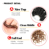 Cheveux synthétiques pré-bouclés pour tresses au crochet, 30 pouces, style Soft Locs avec pointes bouclées, Faux Locs pour tresses au crochet style papillon naturel