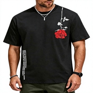 Custom OEM Logo Oversized Boxy Fit <b>Men's</b> T-Shirt High Quality 100% Cotton Loose Breathable Quick Dry Streetwear Hip Hop Style - Product Image 5