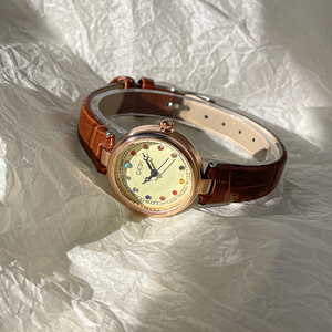 Reloj de Moda para Mujer, Estilo Vintage Francés, Pequeño Reloj de Pulsera de Cuarzo Cuadrado con Mini Esfera de Diamantes de Imitación de Colores - Product Image 6