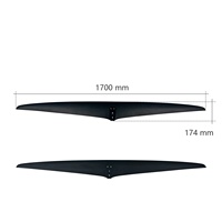 Hydrofoil Aile Légère en Carbone avec Design à Grand Allongement Installation Facile Pompe SUP Pratique pour le Voyage pour le Surf
