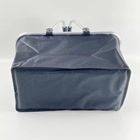Panier de pique-nique en tissu Oxford bleu grande capacité, multifonctionnel, sac de rangement pour le camping en plein air, pliable et portable