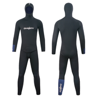DIVESTAR Grosir Wetsuit Freediving Dua Potong 3MM Neoprene Super Elastis Nyaman Hangat Tahan Air untuk Unisex