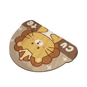 Alfombra de baño de tierra de diatomeas Yongjin Cartoon, 40x60cm, 50x80cm, 60x90cm, antideslizante, absorbente, de secado rápido, para la entrada del baño - Product Image 1