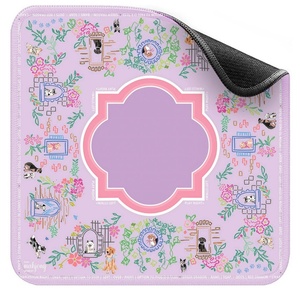 <span class=keywords><strong>Table</strong></span> <span class=keywords><strong>de</strong></span> Mahjong <span class=keywords><strong>de</strong></span> Luxe Personnalisée en Gros, 80 cm Carrée, en Caoutchouc Imperméable, Motif Violet, Écologique, Pliable, Durable, pour 4/2/3 Joueurs - Product Image 6