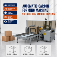 Machine de formage de boîtes en carton verticales automatiques avec scellage par ruban adhésif au fond