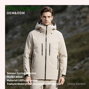 Veste isolée rembourrée de duvet Veste pour homme Coutures entièrement scellées Sans couture Automne Extérieur Imperméable Haute performance - Product Image 3
