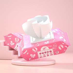 Lingettes humides pour le soin de la peau Lampure OEM, non tissées, extra douces pour bébés - Product Image 6